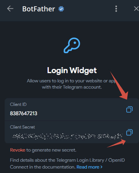 Client ID and Secret